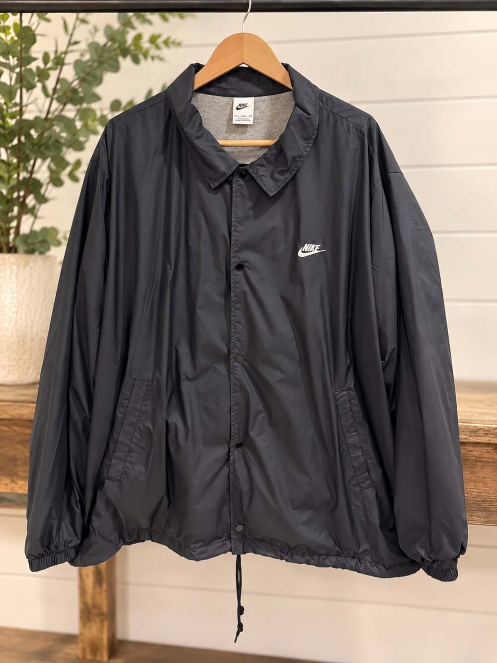 Nike Club Coaches Jacket Size 2XL Black
